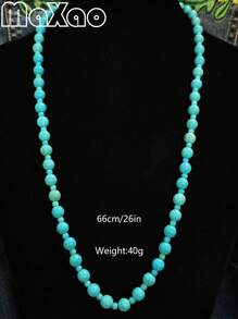 Dây chuyền ngọc lam xanh với thiết kế nhiều lớp, có nhiều độ dài khác nhau để đeo linh hoạt, phụ kiện hàng ngày bắt mắt với hạt ngọc lam đầy đủ, phong phú - Vòng cổ ngọc lam xanh 4+8mm - Xem 13