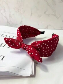 1pc Retro Minimalist Bow Headband For Women, New Headpiece, Versatile Korean Style Hair Accessory, Boho Elegant ,Hair Hoop Hairband For Women Head Accessories - Multicolor - View 8