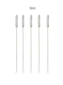 5/10/20 件 304 不锈钢尼龙吸管刷、硅胶和玻璃管清洁刷、婴儿奶瓶清洁刷 - 白色 - 查看 9