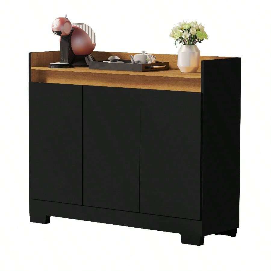 Quality Furniture Rack Aparador Cantinho Café Retro Buffet 3 Portas