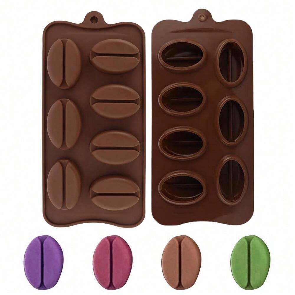 Coffee Bean Shaped Silicone Jelly Mold DIY Craft Coffee Beans Mousse
