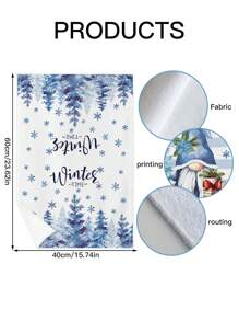 1 件装圣诞厨房洗碗巾，带圣诞树和汽车装饰，洗碗巾，浴室手巾，圣诞厨房和客厅装饰毛巾 15.75 * 23.62 英寸 - 1 Pcs - 查看 2