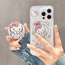 可爱卡通形象兼容IPhone14plus手机壳卡通15苹果11 13ProMax，适合运动、登山、户外和露营 - 彩色 - 查看 4