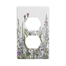 Tấm ốp tường hoa dại nhiều màu sắc cổ điển trang trí công tắc đèn, tấm ốp tường, nắp ổ cắm - Hoa dại đầy màu sắc cổ điển - Xem 15