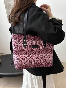 Túi Tote Thời Trang Màu Trơn - Màu Hồng Tươi - Xem 3