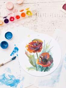 10 mặt dây chuyền Acrylic trong suốt hình tròn, vật dụng trang trí tiệc sinh nhật, lễ rửa tội, tiệc gia đình, ngày lễ, mặt dây chuyền tự vẽ, vật dụng gói quà - trong suốt - Xem 9