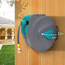 Froadp بكرة خرطوم هواء مضغوط أوتوماتيكية 1/4 BSP تثبيت على الحائط دوران 180° رمادي - رمادي - مشاهدة 4
