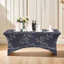 1 chiếc khăn trải bàn bằng vải thun co giãn phủ toàn bộ, khăn trải bàn dã ngoại co giãn vừa vặn, váy giường có thể gấp lại, khăn trải bàn khách sạn/tiệc - Nhiều màu - Xem 19