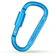 Khóa leo núi loại D chất lượng cao 8CM có khóa, Khóa đai ốc treo nhanh, Khóa ba lô bằng hợp kim nhôm - nhiều màu - Xem 11