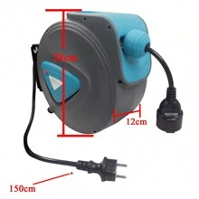 Froadp Automatic Cable Reel Automatic Wall Mounted 20m Cable 180° Extension Wall Mount Bracket - Grey - View 2