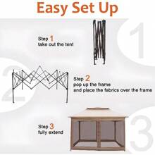 Outdoor Pop-Up Canopy Tent - UV Shield & Mesh Walls For Relaxing In Fresh Air