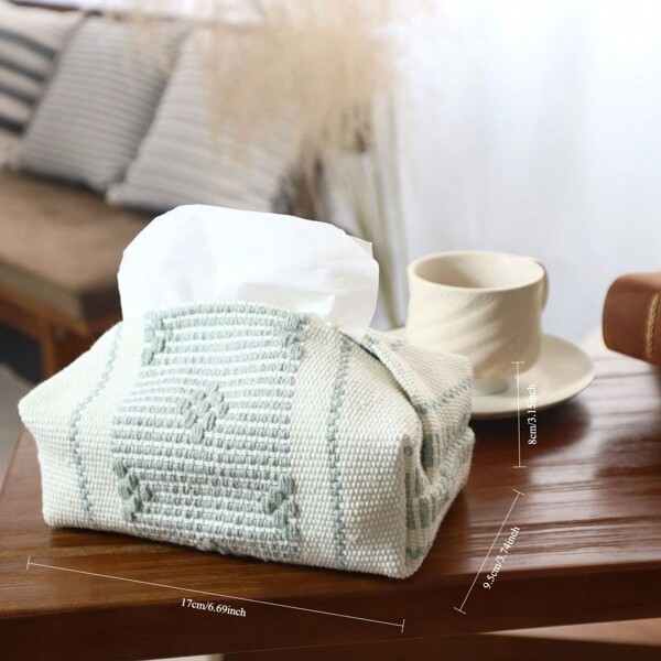 زجاجة ورقية منسوجة بتصميم بسيط قطعة واحدة ، موزع ورق المناديل الإبداعي، مناسبة للمطعم والمعيشة والسيارة وأريكة المنزل والمطبخ والديكور المنزلي والحفلات العائلية وكل استخدامات المنزل