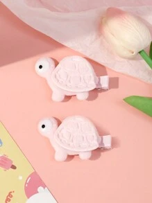 2 件儿童可爱海龟和鳄鱼发夹发饰 - 彩色 - 查看 10