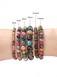 beadia Colorful Synthetic Imitation Tourmaline Circular Spacer Beads For DIY Jewelry Bracelet Accessories 38cm 1 String 4/6/8/10mm