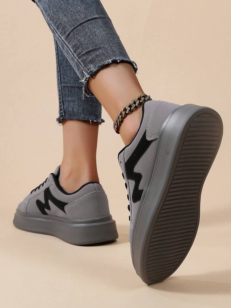 Women's Sports Shoes Fashion Casual Sneakers, Lace Up Lightweight