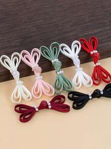 5 chiếc nút phong cách Trung Hoa, nút bướm ngọc thủ công, nút trang trí sườn xám - Nhiều màu - Xem 1