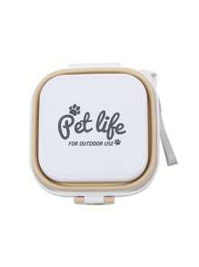 可折叠宠物碗 - 防漏、便携、多功能狗食和水碗 - 非常适合户外旅行、露营、散步用品 - 彩色 - 查看 7