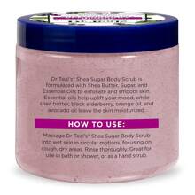 19 Oz Dr Teal's Shea Sugar Body Scrub, Black Elderberry With Essential Oils, Gentle Exfoliation And Moisturizing Shea Butter - Dusty Pink - View 2