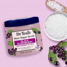 19 Oz Dr Teal's Shea Sugar Body Scrub, Black Elderberry With Essential Oils, Gentle Exfoliation And Moisturizing Shea Butter - Dusty Pink - View 6