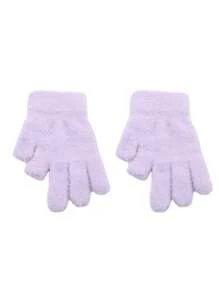 1双时尚暖露两指手套学生书写手套加绒加厚防寒手套 - 彩色 - 查看 4