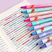 beizhixin 叠色双头荧光笔 学生重点标记笔 双头神奇变色荧光笔 彩色标记笔 容量大 美观度高 经久耐用 - 彩色 - 查看 4