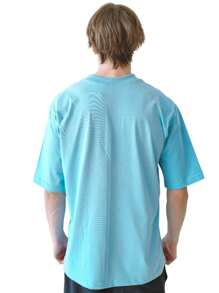 Kit 4 Oversized Streetwear T-Shirts Basic Plain Short Sleeve Mesh Comfortable Men's Fashion Sweatshirt - 紅色 - 查看 5