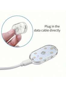 Đèn đọc sách LED mini cảm biến chạm ngón tay có thể sạc lại bằng USB, thích hợp cho cắm trại, chiếu sáng trong nhà, chiếu sáng ban đêm để tránh thương tích, 150mAh - Nhiều màu - Xem 7