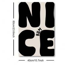 1pc Unframed Nice Bum Bathroom Decor Funny Art Poster Typography Minimalist Painting Canvas Print Wall Picture Ideal Gift For Dorm,Apartment,Restroom,Modern Home Decoration