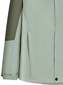 1 件男士户外徒步三合一羊毛夹克，防静电，防风，防水，保暖内衬，秋冬 - 綠色 - 查看 4