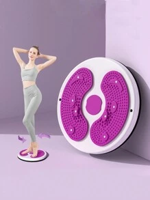 1 件装多色扭腰按摩踏板，家庭健身器材 - 粉色 - 查看 6