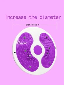 1 件装多色扭腰按摩踏板，家庭健身器材 - 粉色 - 查看 3