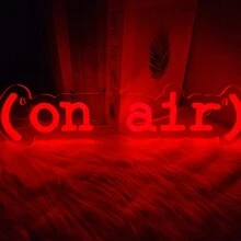 Papan Neon "On Air" untuk Gamer - Papan Lampu Streaming/Rekaman Langsung – Papan LED Merah Keren untuk Studio, Dinding, Kamar Tidur, Dekorasi Ruang Game, Didukung USB 5V. - merah - View 2