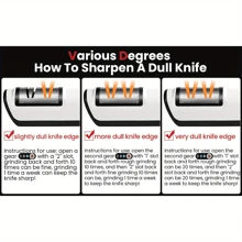 Máy mài dao điện, Máy mài dao gia đình, Đồ dùng nhà bếp Máy mài dao tự động đa chức năng sạc USB, điều chỉnh 2 tốc độ - nhiều màu - Xem 10