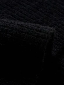 1pc Kids Solid Color Or Striped Knitted Neck Warmer Scarf, Suitable For Everyday Wear