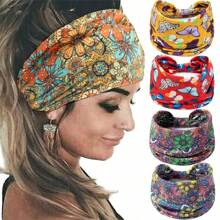 1 băng đô bướm thời trang, băng đô phong cách Bohemian cho nữ, băng đô co giãn chống trượt, phụ kiện tóc mềm mại và thoải mái, thích hợp cho phụ nữ, yoga và thể thao - Nhiều màu - Xem 11