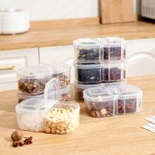 5pcs Multi-Purpose Cheese Food Sealed Containers With Lids, Refrigerator Cheese Slice, Fruit & Garlic Storage Boxes