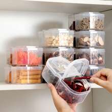 5pcs Multi-Purpose Cheese Food Sealed Containers With Lids, Refrigerator Cheese Slice, Fruit & Garlic Storage Boxes