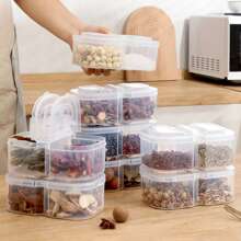 5pcs Multi-Purpose Cheese Food Sealed Containers With Lids, Refrigerator Cheese Slice, Fruit & Garlic Storage Boxes