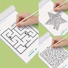 1 套迷宫训练书，学生思维开发注意力益智游戏玩具，迷宫活动书，适合节日、圣诞礼物、书籍、拼图书、活动书、圣诞拼图书、儿童游戏、圣诞礼物儿童>笔记本 - 彩色 - 查看 11