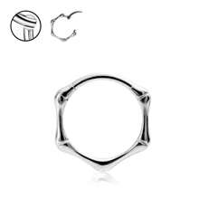 16G/18G Bambus Gelenk Edelstahl Helix Ohrringe, Conch Piercing Schmuck & Scharnier-segmentierte Lippenzinge für Damen und Herren | vielseitige unisex Körperschmuck Accessoires mit glatter Oberfläche