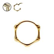 16G/18G Bambus Gelenk Edelstahl Helix Ohrringe, Conch Piercing Schmuck & Scharnier-segmentierte Lippenzinge für Damen und Herren | vielseitige unisex Körperschmuck Accessoires mit glatter Oberfläche