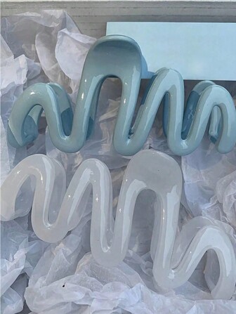 2 piezas Pinzas de pelo con onda de color congelado para moño, accesorios para el cabello, verano, accesorios para el cabello para mujeres, herramientas para el cabello, accesorios de belleza, accesorios para cabello rizado, accesorio para el cabello, otoño, viaje, herramientas para el cabello, accesorios para mujeres, cosas para el cabello, otoño, accesorios para el cabello para mujeres, viaje, accesorios para el cabello, accesorios para mujeres, accesorio para el cabello, accesorios para el cabello para mujeres, herramientas para el cabello, cosas para el cabello, cosas, accesorios de belleza, regalos, viaje, regalos para mujeres, cosas para el cabello, rellenos de calcetines