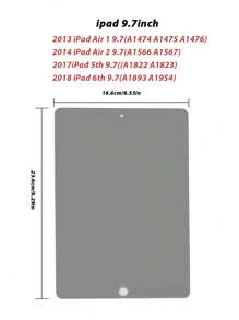 1pc Compatible With Ipad Screen Protector Multi-Angle Anti-Peep Film 2.5D Curved Edge Film Compatible With Ipad Air1/2 9.7 Inch 2017-2018 9.7 Inch Ipad 7th 8th 9th 10.2 Inch Air4/5 10.9 Inch Pro11 Inch Ipad 10th 2022 New 10.9 Inch, Bringing You Better Privacy Protection - Privacy Protection - View 13