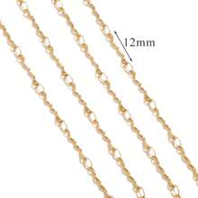 1 m Chaîne de bijoux style Ins en acier inoxydable 304 plaqué or 18 carats. Accessoires de bijouterie DIY pour bracelets et colliers