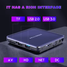 Caja de TV H96 Max V12 con control remoto, Android 12, 4G 32GB Dual Wifi, reproductor de medios 4K HD, TVBOX, procesador RK3318, enchufe de la UE - Negro - Ver 8