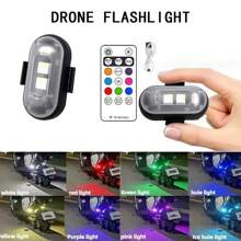 2/4/6/8/12/16pcs Wireless LED Lights With Remote Control, High Brightness Anti-Collision Lights, 8-Color USB Rechargeable, Mini Drone Night Lights, Suitable For Cars, Drones, Airplanes, Motorcycles, Bicycles, Daily Halloween Gifts, Car Accessories - 6 cái - Xem 4