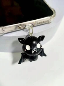 1 件万圣节蝙蝠幽灵魔鬼死神手机防尘塞，可爱的卡通万圣节手机防尘塞，可作为万圣节的小礼物！ - 彩色 - 查看 8