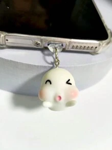 1 件万圣节蝙蝠幽灵魔鬼死神手机防尘塞，可爱的卡通万圣节手机防尘塞，可作为万圣节的小礼物！ - 彩色 - 查看 9