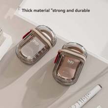 1PCĐĩa đựng xà phòng du lịch Đĩa đựng xà phòng sáng tạo có nắp đậy kín, thoát nước, đĩa đựng xà phòng di động cho chuyến công tác - Nhiều màu - Xem 3