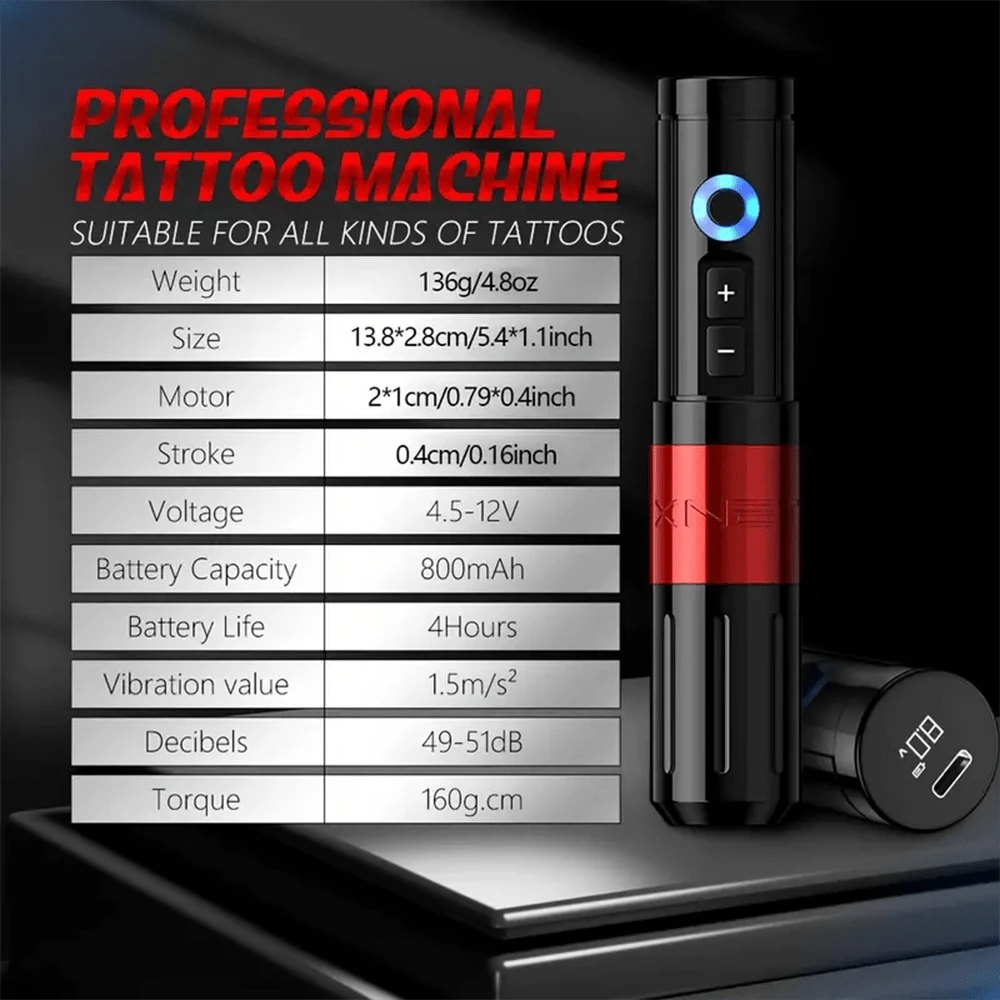 Sage Max Wireless Tattoo Machine Rotary Battery Pen Coreless Motor